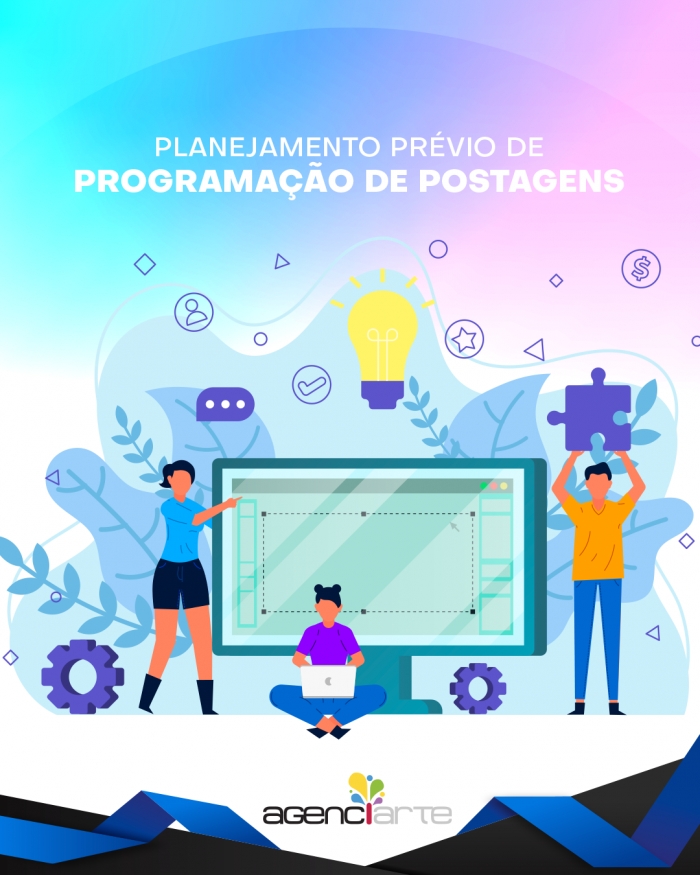 Planejamento prévio de programação de postagens